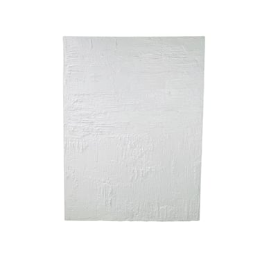 #1411 "Vanilla Icing" Textured White Oil Painting