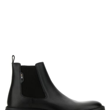 Boss Men Black Leather Calev Ankle Boots