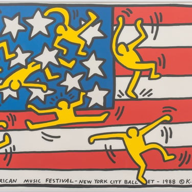 Keith Haring American Music Festival 1988 Poster