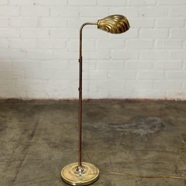 Vintage Patinated Shell Floor Lamp 