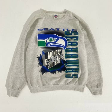 Vintage 1990's Seattle Seahawks ‘Monday Night Football’ Crewneck Sz. XL