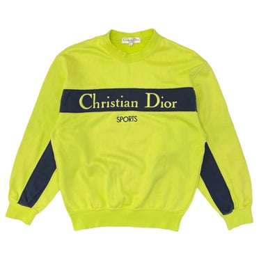 Dior Neon Green Sports Sweatshirt