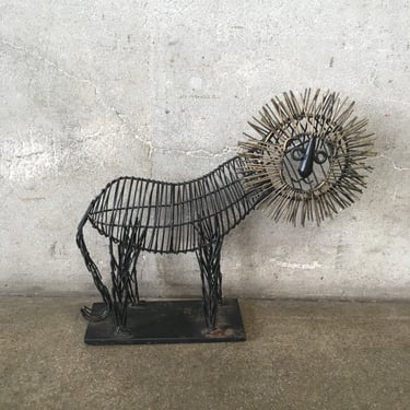 Medium Modern Lion Sculpture