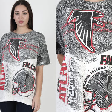 Magic Johnson Ts Atlanta Falcon All Over Print Football T Shirt Medium M 