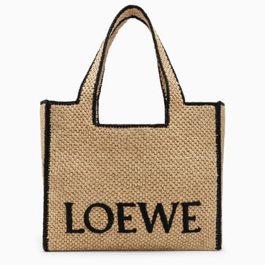 Loewe Natural Loewe Font Large Tote Bag Women