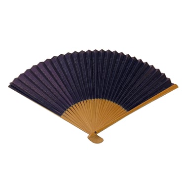 14.75" Chinese Handmade Heart Sutra Writing Theme Wood Paper Art Fan ws4098E 