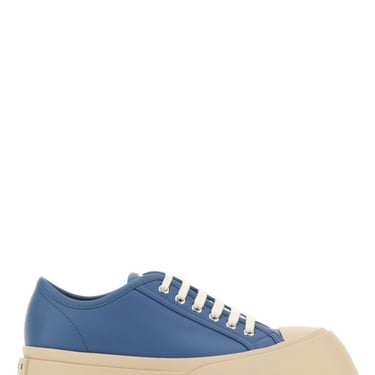Marni Woman Cerulean Blue Leather Pablo Sneakers