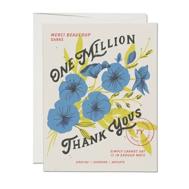 One Million Thank You Greeting Card