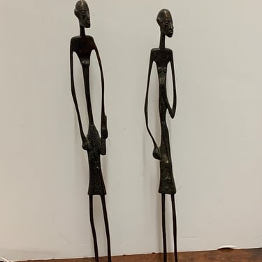 1940s Bronze Modernist Figures 