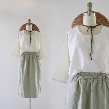 woven cotton crop tee - s 