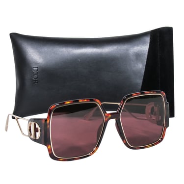 Christian Dior - Brown Tortoise Oversized Sunglasses