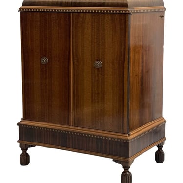Free Shipping Within Continental US - Vintage Cabinet Circa 1930s Art Deco with Italian Influence 