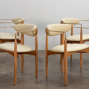 Dan Johnson for Selig Viscount Chairs in Leather 