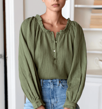 Soft Shirt in Dried Herb