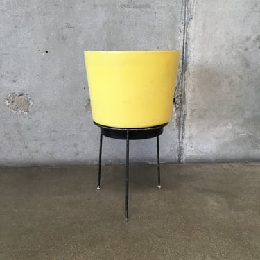 Yellow Gainey Style w/Mid Century Atomic Stand