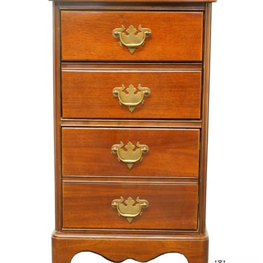 Antique Vintage H.L. HUBBLE Solid Mahogany Traditional Duncan Phyfe Style 17" Accent File Cabinet / End Table 