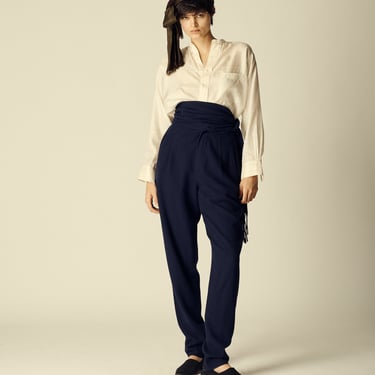 Matsuda Navy Lambswool Trousers