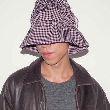 Moth Hat in Pink Gingham