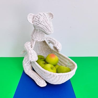 Wicker Kangaroo Basket/Planter, C1970 