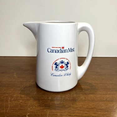 Vintage Canadian Mist Whisky Pitcher Barware Advertising Canadian Whisky 