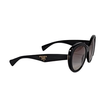 Prada - Black Large Round Sunglasses
