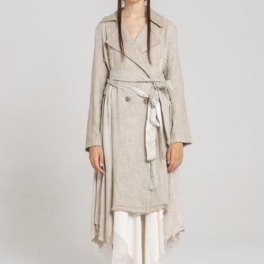 Draped Sides Tie Waist Jacket