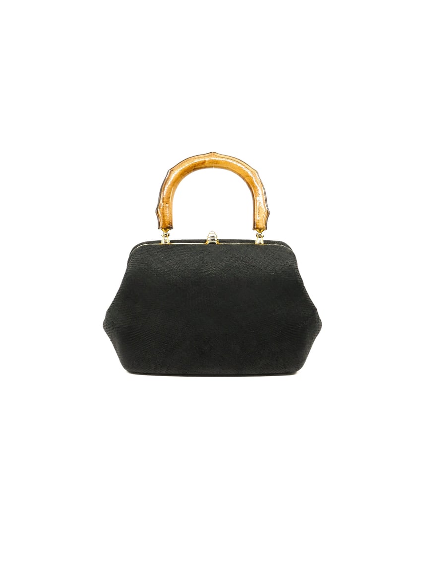Bamboo Top Handle Raffia Bag | New / Found | Los Angeles, CA