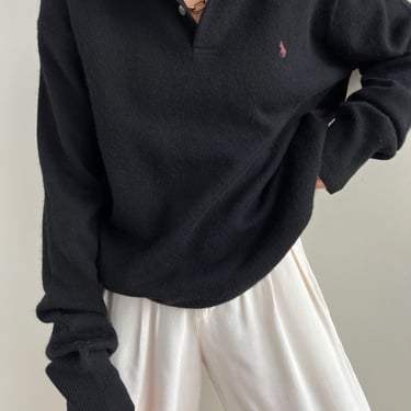 Vintage Black Licorice Ralph Lauren Polo Sweater