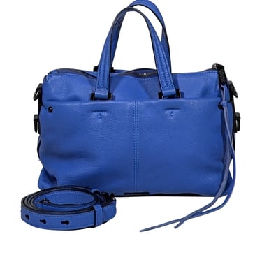 Rebecca Minkoff - Blue Pebbled Leather Satchel Bag