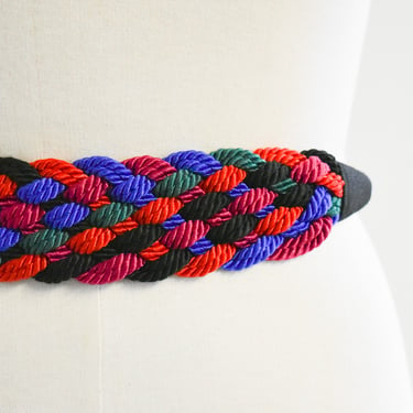 1980s Multi-Color Cord Belt 