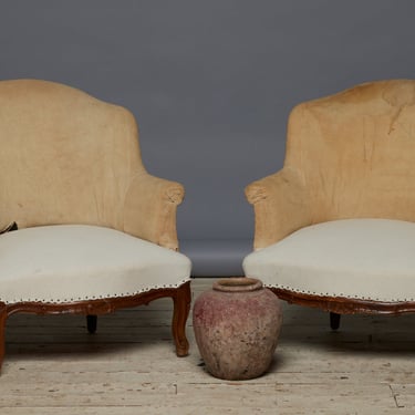 Pair of Fine Early 20th Century French Bergere Chairs
