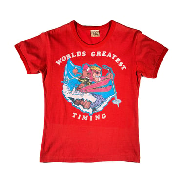 Vintage Worlds Greatest Timing T-Shirt Ski Tee