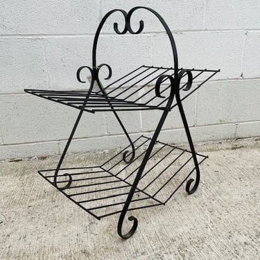 Black Metal 2 Tier Magazine Rack | Revival Vintage - North Loop ...