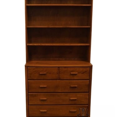 CONANT BALL Solid Hard Rock Maple MCM Mid Century Modern Shaker Style 36" Chest w. Bookcase Top 