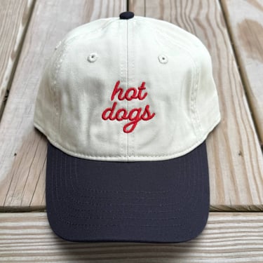 Hot Dogs Baseball Cap - Khaki/Black