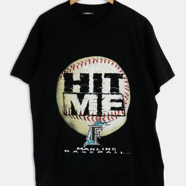 Vintage 1998 Marlins Baseball Hit Me T Shirt Sz XL