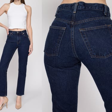 XS Y2K Gap Dark Wash Mid Rise Jeans | Vintage Slim Straight Leg Denim 
