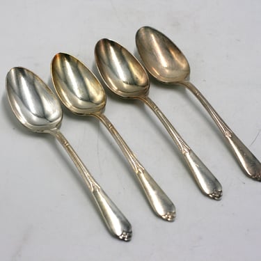 vintage Rogers Inspiration Soup Spoons Set of Four 