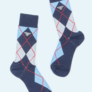 Prada Women Argyle Socks