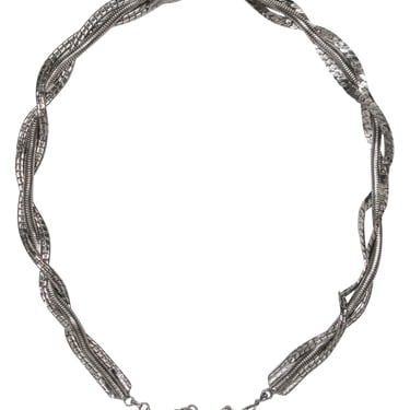 Christian Dior - Vintage Silver Triple Woven Chain Belt