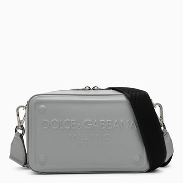 Dolce&Gabbana Grey Calfskin Shoulder Bag Men