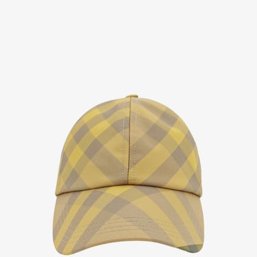 Burberry Woman Bias Check Woman Yellow Hats
