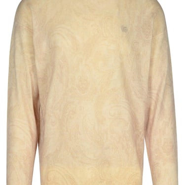 Etro 'Paisley' Ivory Wool Sweater Men