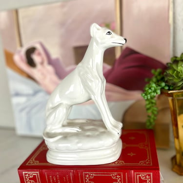 Vintage Italian Greyhound/ Whippet Dog Statue 