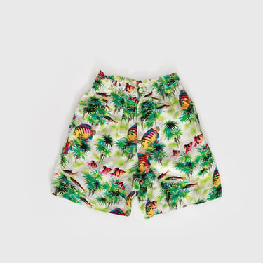 Tropical shirts | Vintage 90s GAP tropical fish rayon shorts 