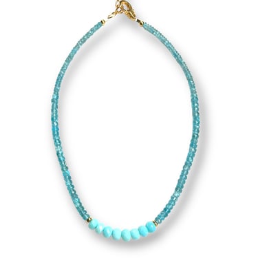 Apatite Blue Opal Necklace