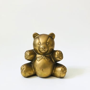 Vintage Brass Bear - Brass Teddy Bear 