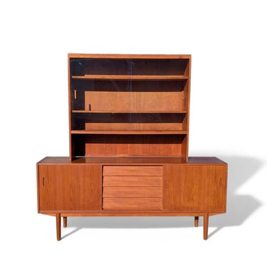 Mid Century Sideboard and Hutch – Troeds Model "Trio"  by Nils Jonsson, Danish Modern Teak Credenza, Buffet Cabinet, MCM Storage 