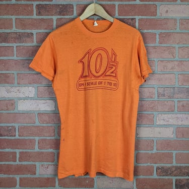 Vintage 60s / 70s 10.5 on a Scale from 1 to 10" ORIGINAL Graphic Tee - Large 