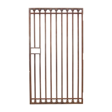 1920s Large Wrought Iron Antique Gate 87 x 48.875